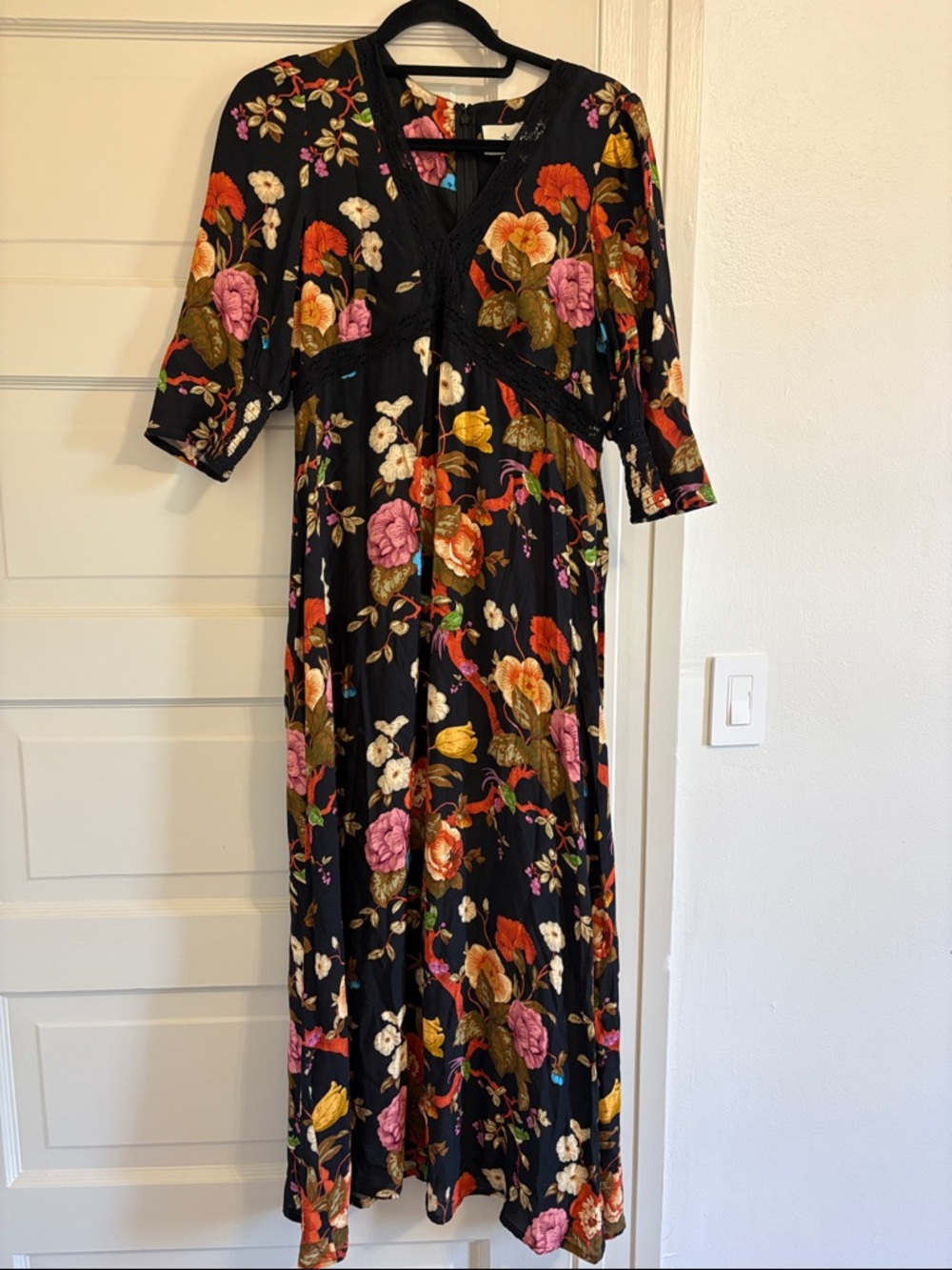 Tuckernuck Baroque Floral Irina Maxi Dress Women's Size medium